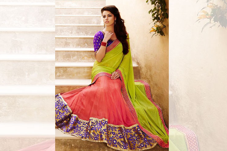 Lehenga Style Saree