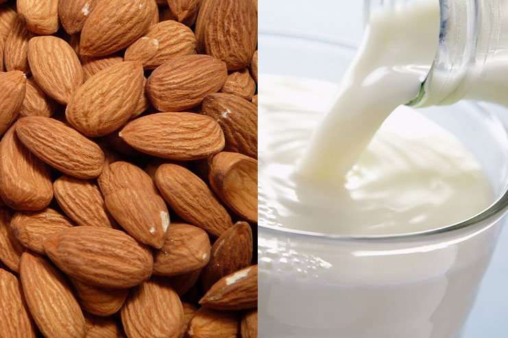 Almonds, And Milk Face Pack
