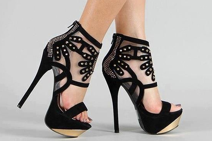 Designed Black High Heel