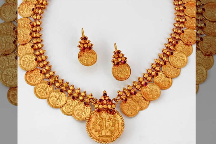 Lakshmi Kasu Mala Bridal Jewelry
