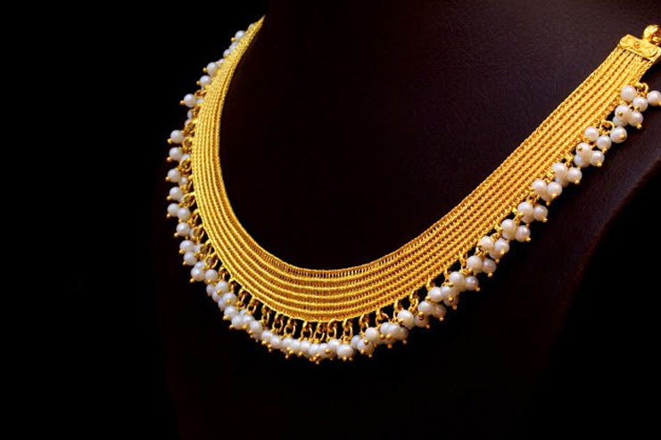 Kasavu Mala Bridal Jewelry