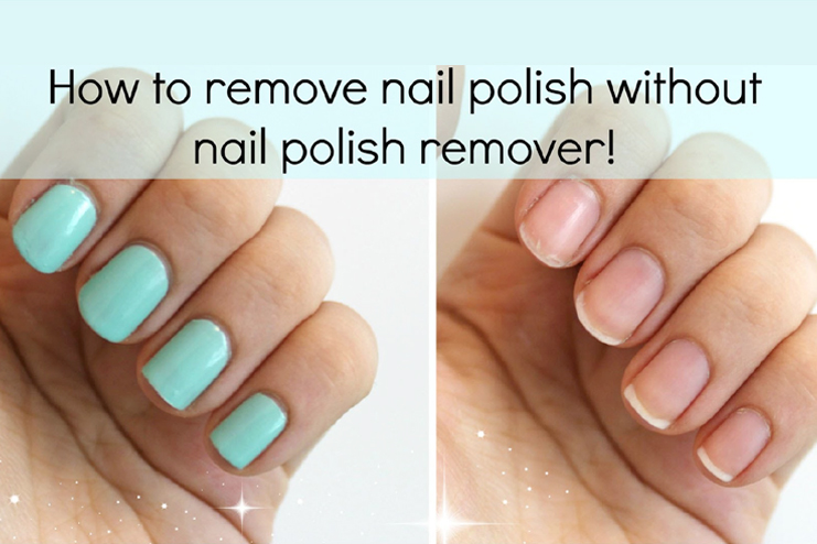 How to remove nail polish a home without acetone