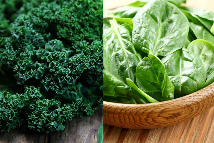 Kale and Spinach