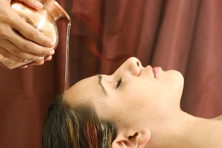 Oil massage for thicker hair