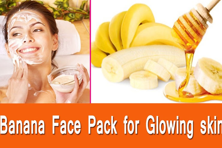 Banana face pack for glowing skin