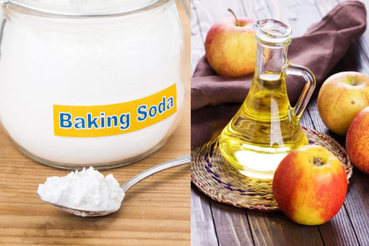 Baking Soda with Apple Cider Vinegar