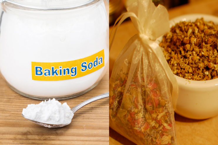 Baking Soda and Chamomile Tea