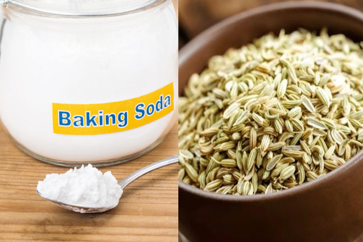 Baking Soda and Fennel Seeds Drink