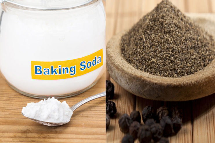 Baking Soda and Black Pepper Mix