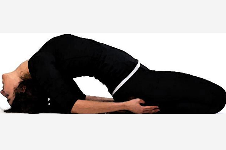 sleeping position or supta vajrasana