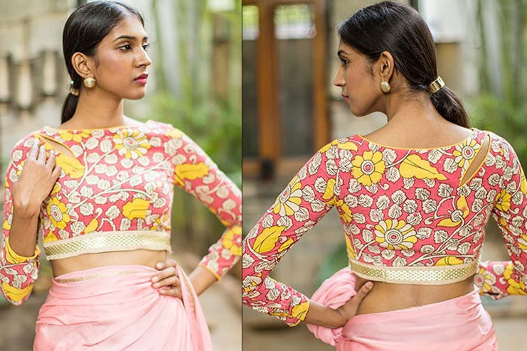 Pink & Mustard Kalamkari