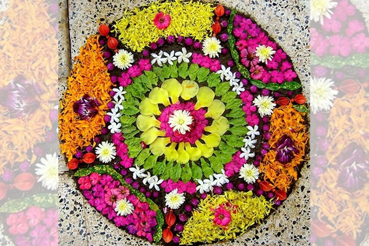 floral rangoli designs