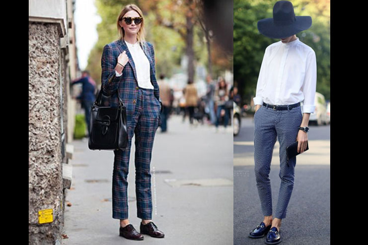 White Shirt with sleek pants