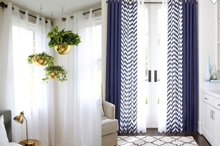 Say No to bold printed curtains