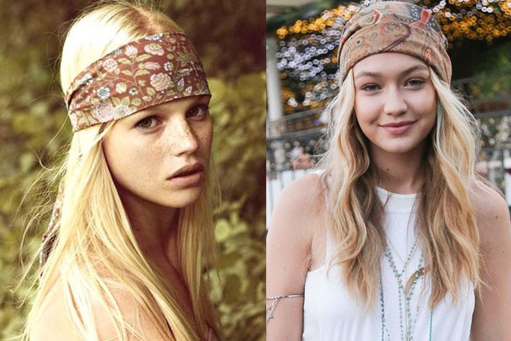 Headband in Hippie style 