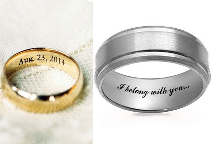 Rings engraved inside