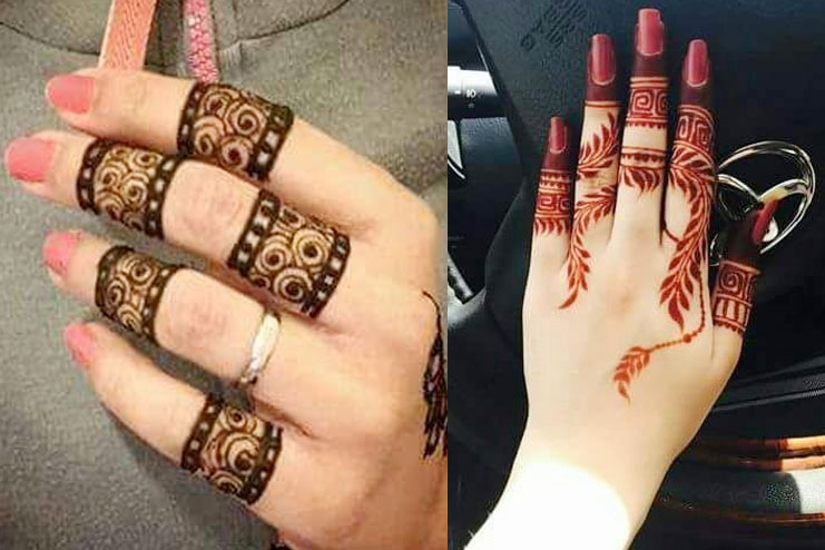 Mehndi On Fingers