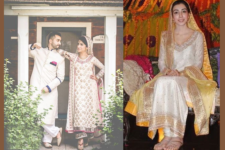 A subtle bridal salwar kameez-Muslim wedding Dress Ideas