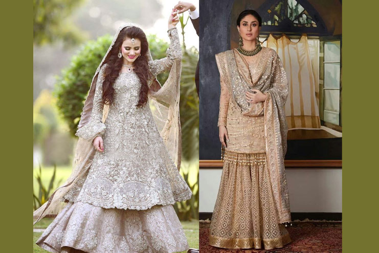 Heavy Bridal Sharara-Muslim wedding Dress Ideas
