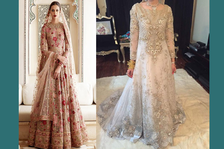 Anarkali with Embroidered grace-Muslim wedding Dress Ideas