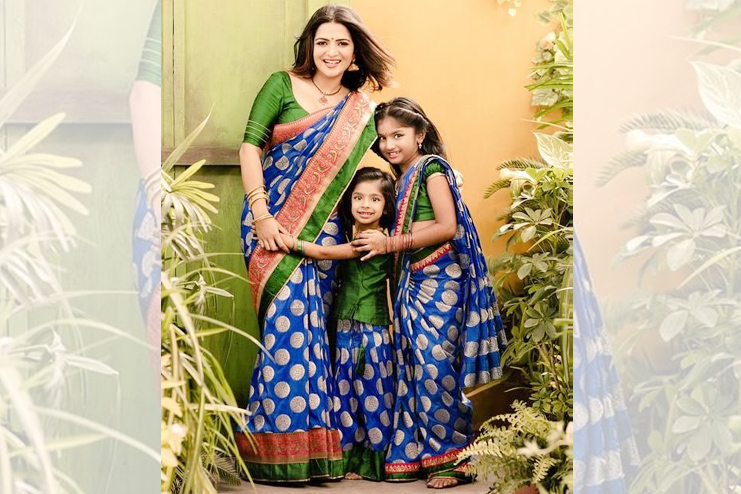 Indian Sari for mom daughter