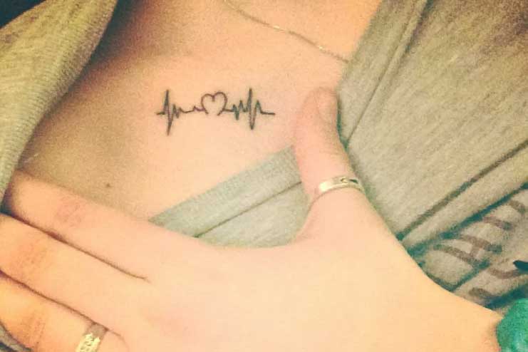 Heartbeat-tattoo