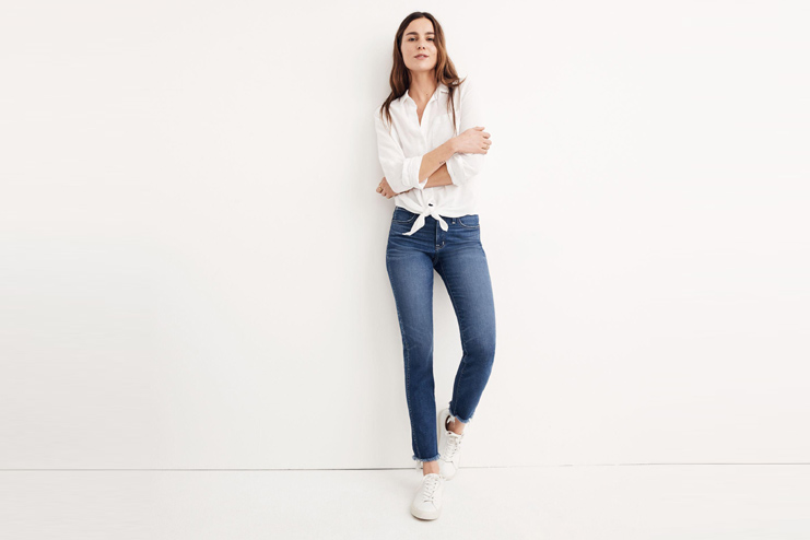 MADEWELL TALL SLIM STRAIGHT JEANS