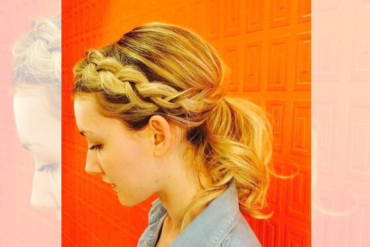 Messy Braided Ponytail