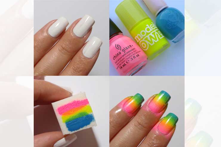 Nail-art-with-sponge