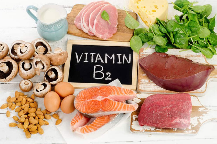Food sources of vitamin B2