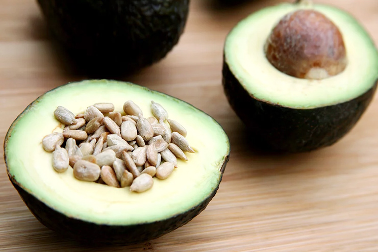 Two ingredient snack with avocado