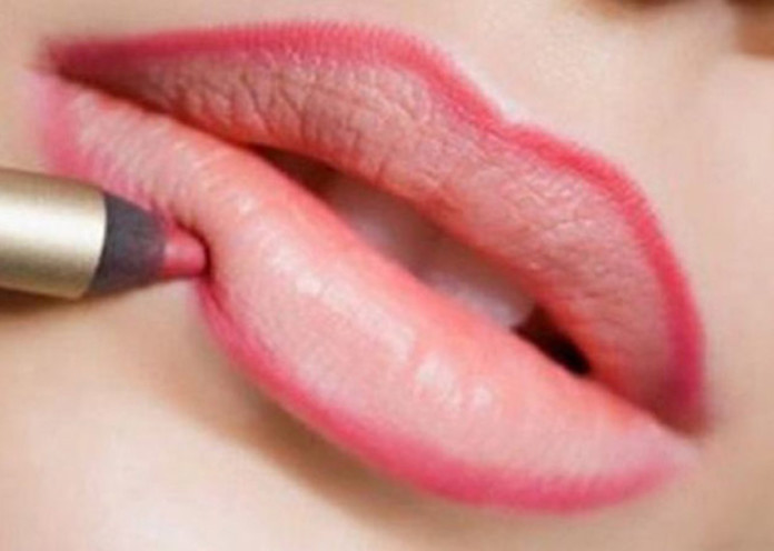 Do not overdo the lipstick