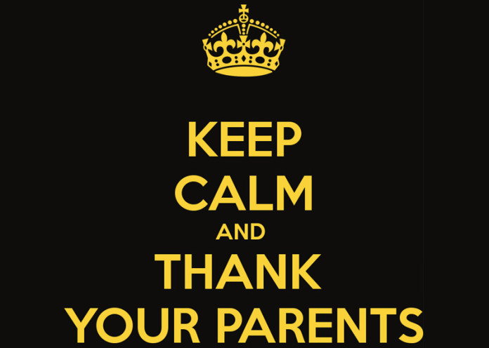 Thank your parents