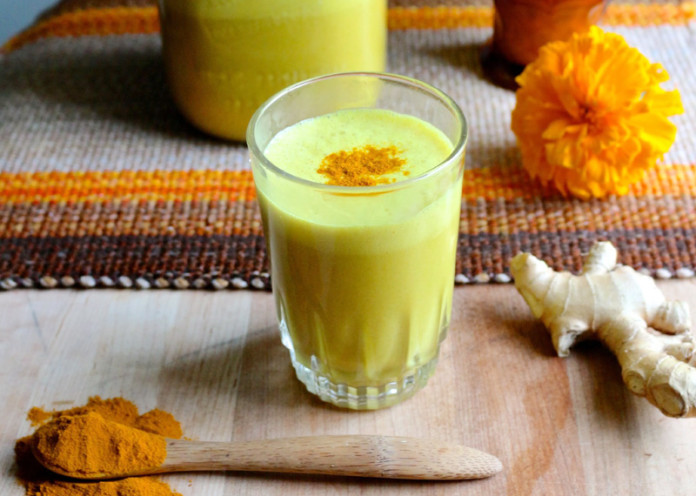 Milk and turmeric