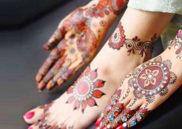 Multi Colored Mehndi Designs