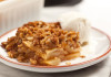 A warm apple pudding