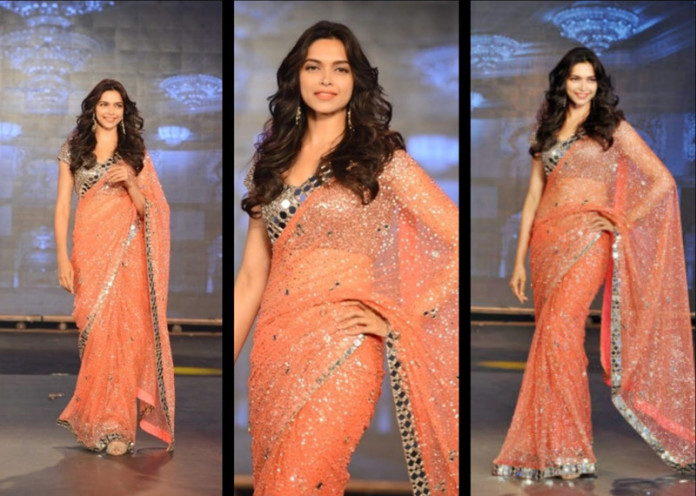 Deepika in saree