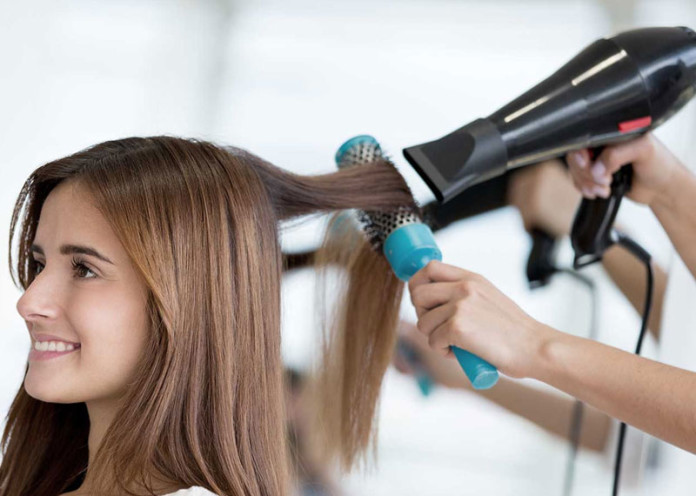 blow drying