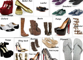 Footwear types