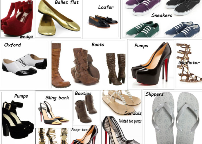 Footwear types