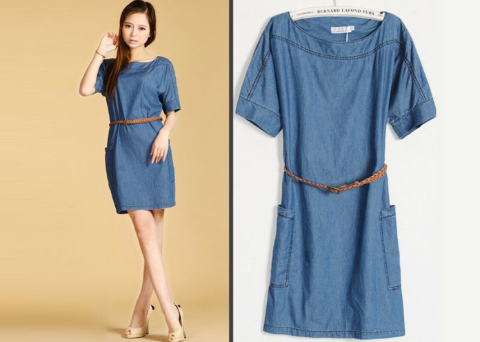 Denim dress