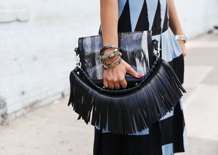 Sling fringe bags