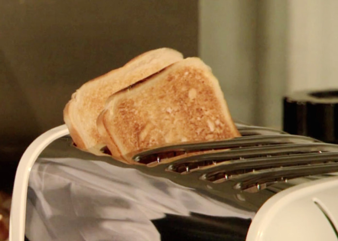 Toast bread for breakfast