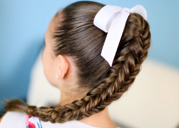 Fishtail braid hairstyles for kids