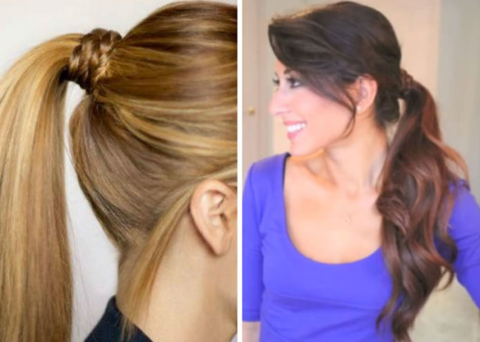 Tie the ponytail