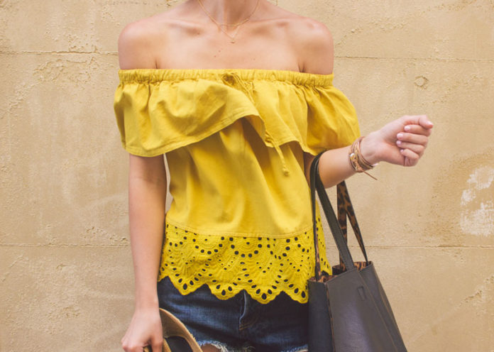 Yellow Off Shoulder