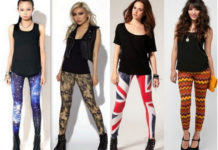 Fashionable Printed Jeggings