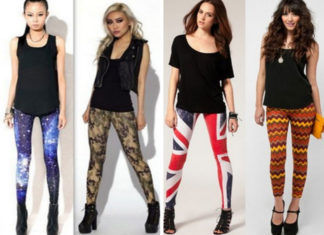 Fashionable Printed Jeggings