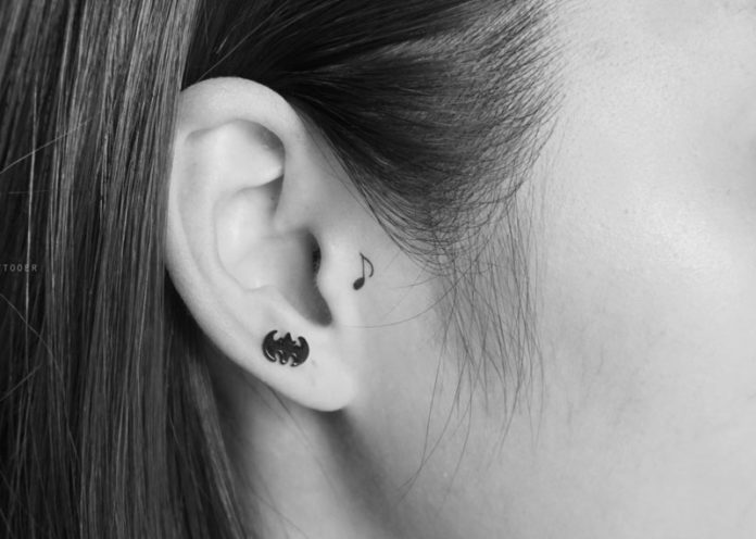 Music note tattoo