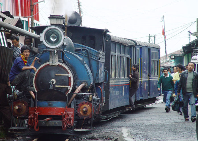 romance in a toy train in Darjeeling